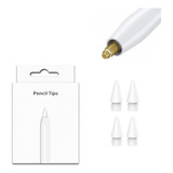 Kit 4un Ponta Reposição Compatível Apple Pencil 1ª E 2ª 