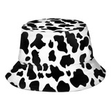 Sombrero De Pescador Con Estampado De Vaca, Sombrero De Play
