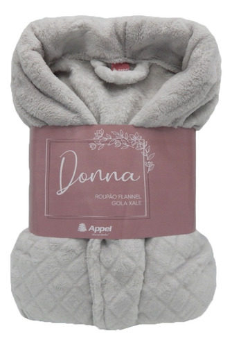 Roupão Adulto Microfibra Flannel Donna Appel