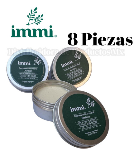 Desodorante Immi Natural 8pz 75g C/u De +6 Años Y Es Unisex