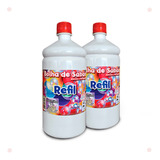 Pack 2un Refil Bolha De Sabão Perfumada 1l 810001 Brasilflex