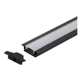 Kit Perfil Led De Embutir 24mm Aluminio P Fita Led 3m Al