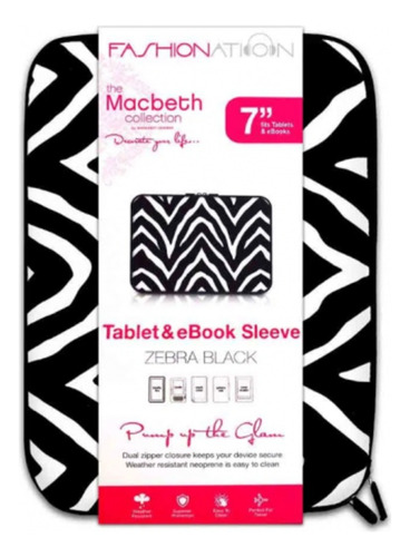 Funda Para Tablet 7 PuLG. Black Zebra Fashionation