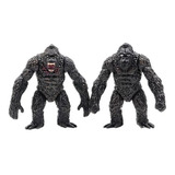 Boneco King Kong 2 Miniaturas Godzilla Gorila Macaco 8 Cm 