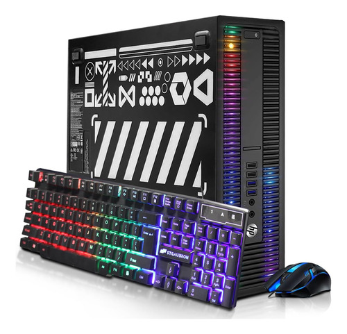 Computadora De Escritorio Para Juegos Hp Rgb, Intel Quad Cor