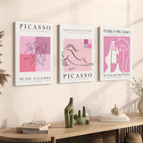 Set X3 Cuadros Decorativos 30x45 - Picasso 01 - Canvas