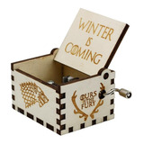 Caja Musical Game Of Thrones Blanca Juego De Tronos Madera