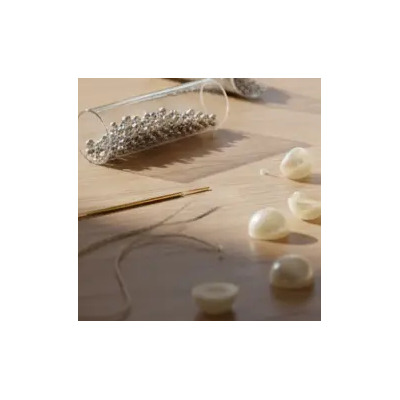 Abalorio Aplicación  Media Perla Plana Redonda 8mm, 50grs | MercadoLibre