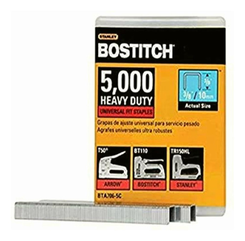 Bostitch Grapas, Resistentes, Grado De Construcción, 3/8 X