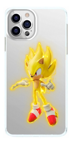 Capinha Super Sonic Dourado Amarelo Fundo Transparente