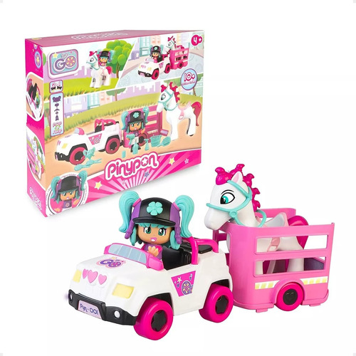 Muñeco Pinypon Remolque Pony Y Accesorios Figura Accion