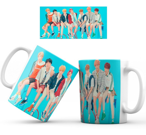 Mug Pocillo Taza Bts K-pop  017