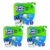 Kit C/3 Tapete Higiênico Baby Pads 50 Un. - Total 150 Unids