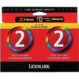 Tinta Lexmark No 2 Combo Twin Pack Para X2480 / X3480