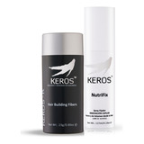 Pack Keros Cubre Calvicie/alopecia Nano Fibra+spray Nutrifix