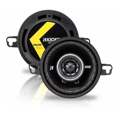 Set D Bocinas Coaxiales Kicker Dsc350 80w 3.5 Color negro | Meses sin interés