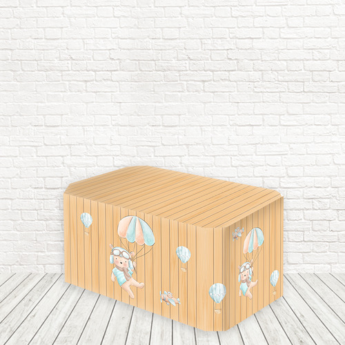 Toalha Capa Decoração Mesa Sublimado 3d Tecido Veste Fácil