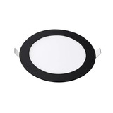 Panel Led Embutir Spot Techo Redondo Negro 12w 800lm 