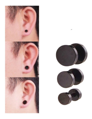 2 Aros Falso Expansor Piercing De Acero Quirurgico Unisex