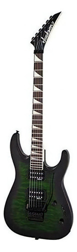 Guitarra Eléctrica Jackson Js Series Dinky Arch Top Js32q Dka De Álamo 2020 Transparent Green Burst Brillante Con Diapasón De Amaranto