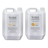 Shampoo + Acond. C/ G. De Trigo Y Miel Novalook X 5 Lts