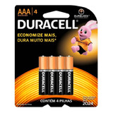 Kit Com 10un Pilha Aaa Alcalina Duracell Blister C/4