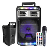 Caixa De Som Amplificada Led Alta Potencia 1000w Pmpo Usb Fm