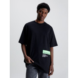 Polera Hyper Real Tape Negro Calvin Klein