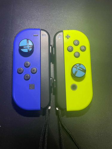 Joycon Azul Amarillo Neon Original