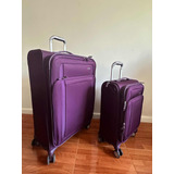 Set Samsonite Violeta - Carry On + Valija Semi Rígida.