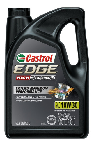 Aceite Castrol Edge 10w30 Alto Kilometraje Garrafa 4.73lt