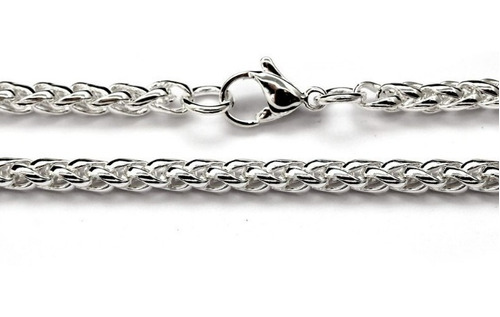 Pulsera Oro Blanco 18k 18 Kilates 20cm X 3mm Mod. Espiga 20