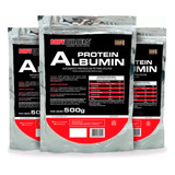  Kit 3x Albumina Protein 500g - Bodybuilders Total 1,5kg