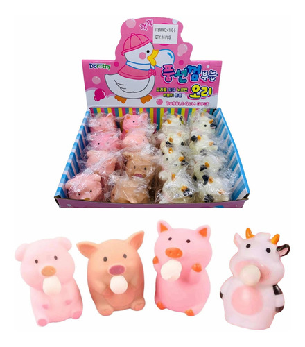 Squishy Kawai Antiestrés Infantil Fidget Toys Mochi X16 Uni