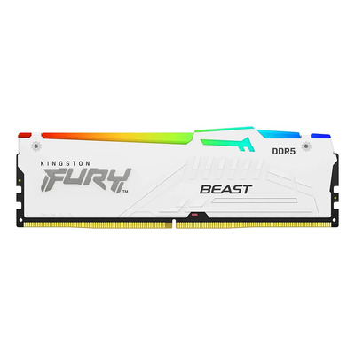 Memoria Ram Kingston Fury Beast Rgb White Ddr5 16gb 5600mt/s