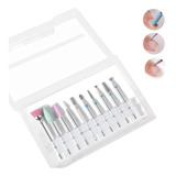 Kit 10 Puntas Brocas Profesionales Para Manicura Y Pedicura 