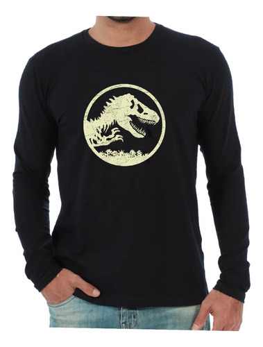 Camiseta Manga Longa Jurassic World, Park, Dinossauro