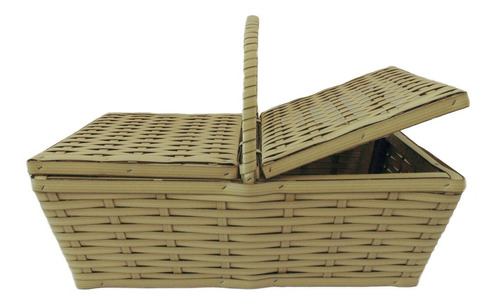 Cesta Piquenique Café Picnic Lanche Fibra 30x21x13