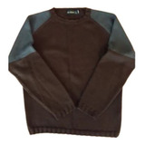 Sweater Zara Marron Con Gris