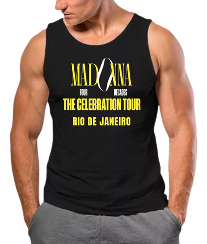 Camisa Regata Madonna Celebration Tour Four Decades Cantora