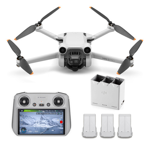 Drone Dji Mini 3 Pro + Fly More Kit Plus Con Control Remoto