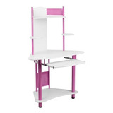 Muebles Flash Pink Corner Ordenador De Escritorio Con Hutch,