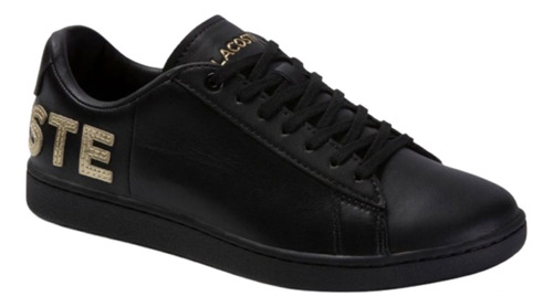 Tenis Lacoste Carnaby Evo 120 Negro Dama