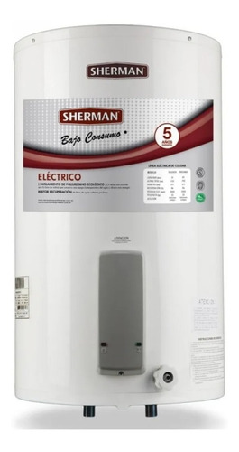 Termotanque Electrico Sherman Tecc85 Colgar 85l Bajo Consumo