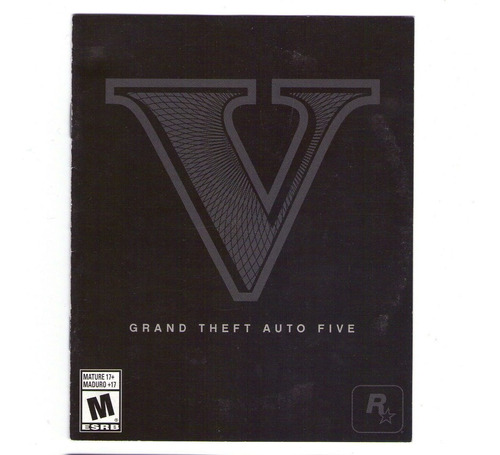 Grand Theft Auto 5 V Manual Original: Xbox One 360 Ps3 Ps4