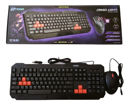 Combo Teclado + Mouse Gamer Nkb-300 - Noga 