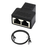 6 Ethernet Cable Lan Puerto 1 A 2 Adaptador De Conector