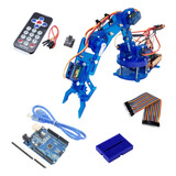 Brazo Robotico Kimo Kit Control Remoto + Arduino Uno - Azul