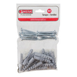 Kit Tarugos Y Tornillos Fix Tacsa 6mm Bolsa X 40un