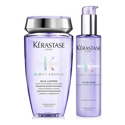 Kit Tratamiento para el Cabello Kérastase Blond Absolu Shampoo Bain Lumiere 250ml + Cicaplasme 150 Ml Rubio | Meses sin interés
